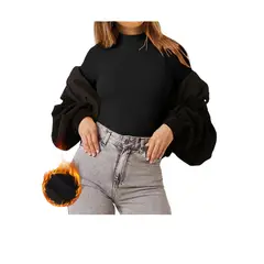GARSIL - Beatle Para Mujer - Camiseta Termica Con Forro De Polar
