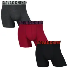 GIOVACCHINO - Pack de 3 Boxer Medio Algodón Hombre.