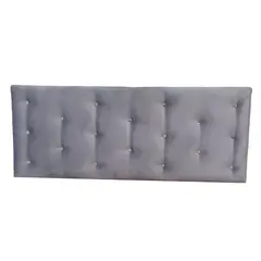 GENERICO - Respaldo 2 Plazas Gris Felpa Muebles Rimar