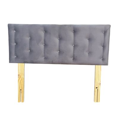 Imagen 2 del producto Respaldo 2 Plazas Gris Felpa Muebles Rimar