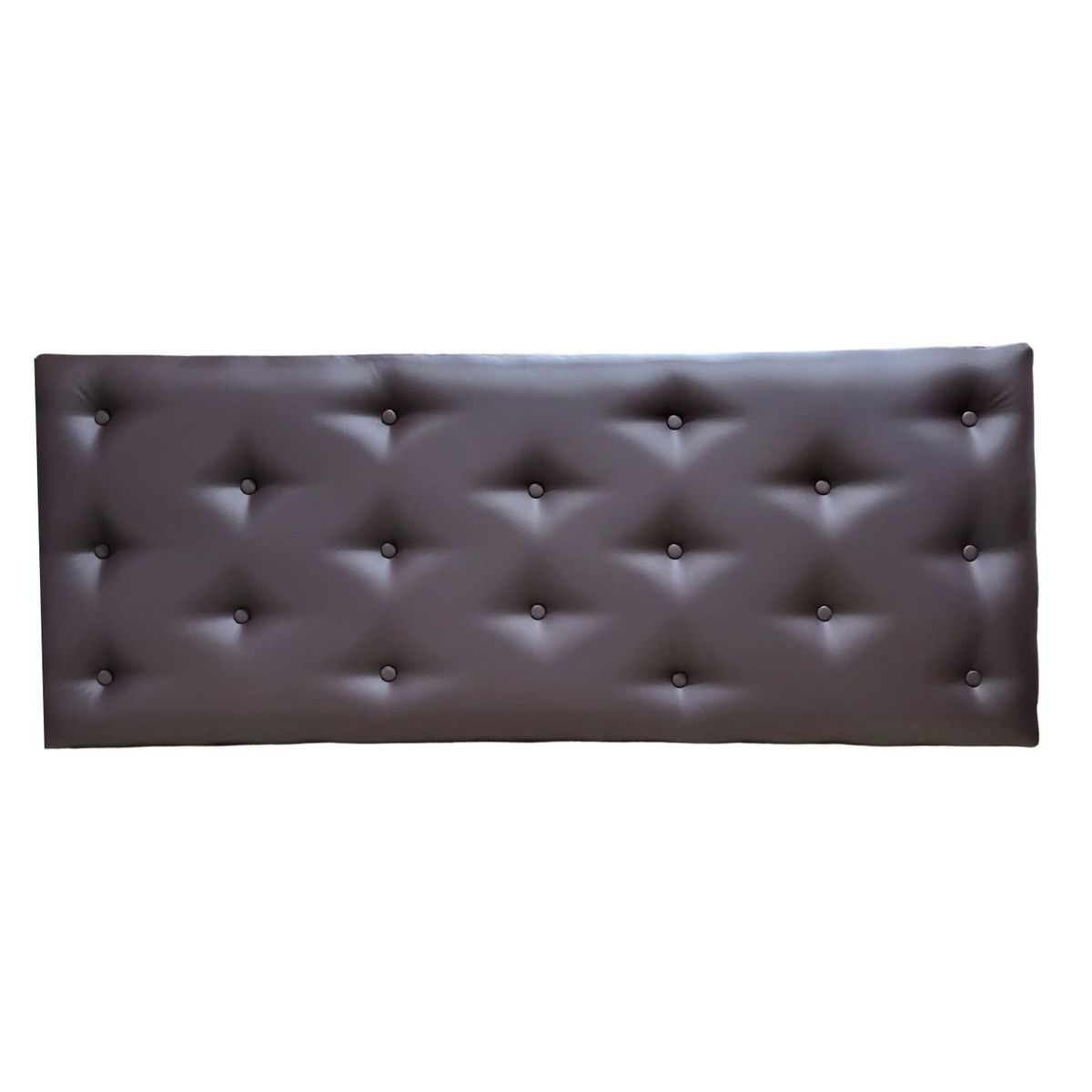 GENERICO - Respaldo 2 Plazas Cafe Moro Eco Cuero Muebles Rimar