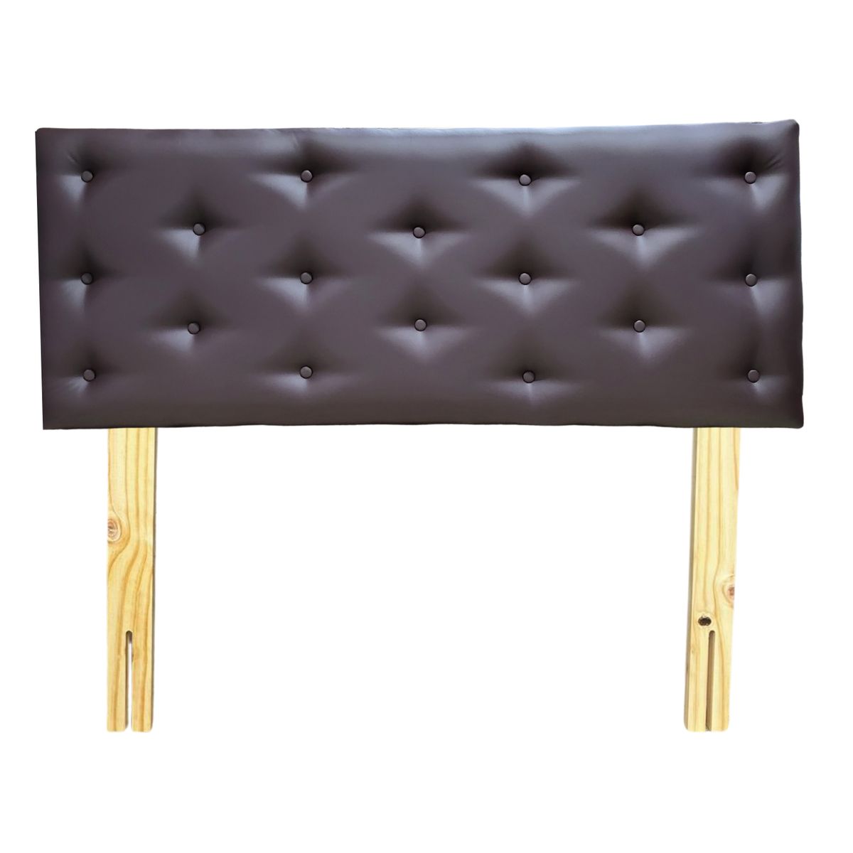 GENERICO - Respaldo 2 Plazas Cafe Moro Eco Cuero Muebles Rimar