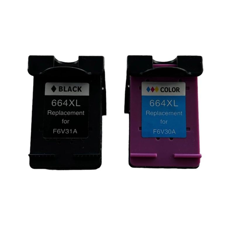 HP - Pack Cartuchos Hp 664 Xl Alternativo Color Y Negro 1070 paginas