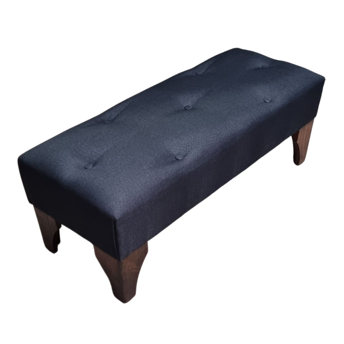 GENERICO - Banqueta Botone Negra Lino 100x40x40 Muebles Rimar