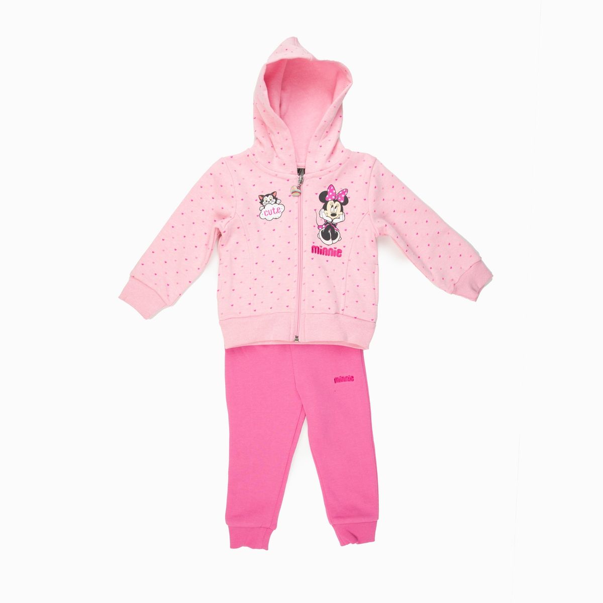 DISNEY - Conjunto Buzo Niña Minnie Cute Rosado Disney