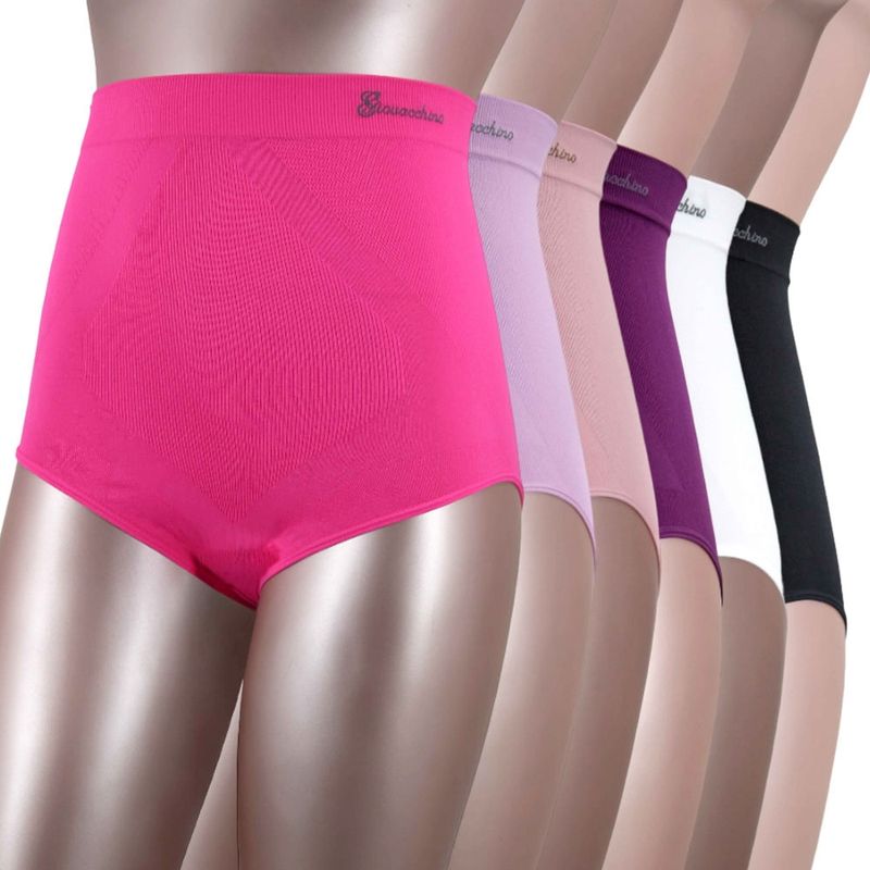 GIOVACCHINO - Pack de 6 Calzon faja Reductor de Abdomen Levanta Gluteos.