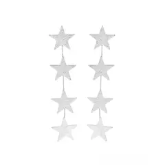 GENERICO - Aros De plata Mujer Para Regalo Estrellas Anastasia Cantarina