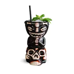 MOOR - Taza Tiki Muñeca Maligna 450 ML, Alto 16 cm