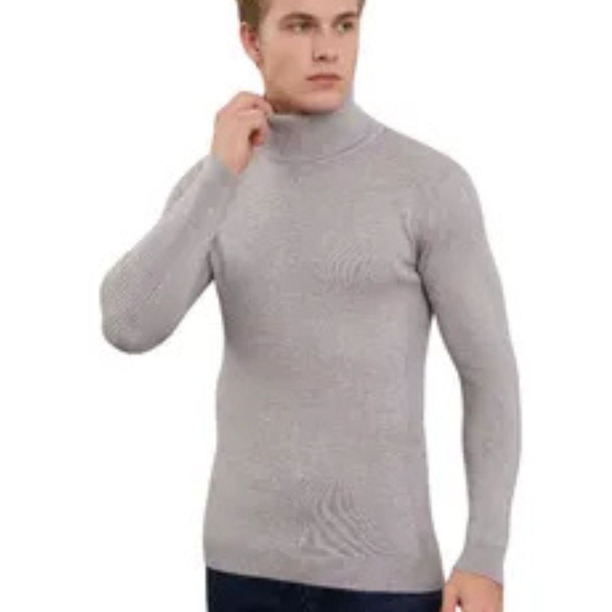 LOOK SHOP - Sweater Tejido Hombre Cuello Subido Beatle. 096