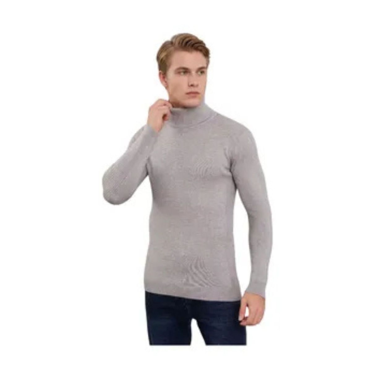 LOOK SHOP - Sweater Tejido Hombre Cuello Subido Beatle. 096