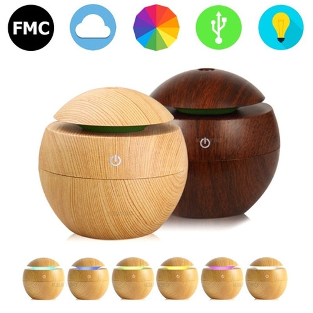 GENERICO - Pack De 2 Difusores Aromáticos + 12 Aceites Esenciales