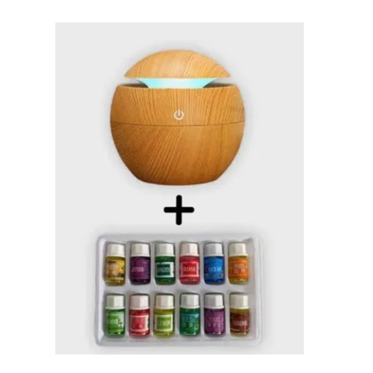 GENERICO - Pack De 2 Difusores Aromáticos + 12 Aceites Esenciales