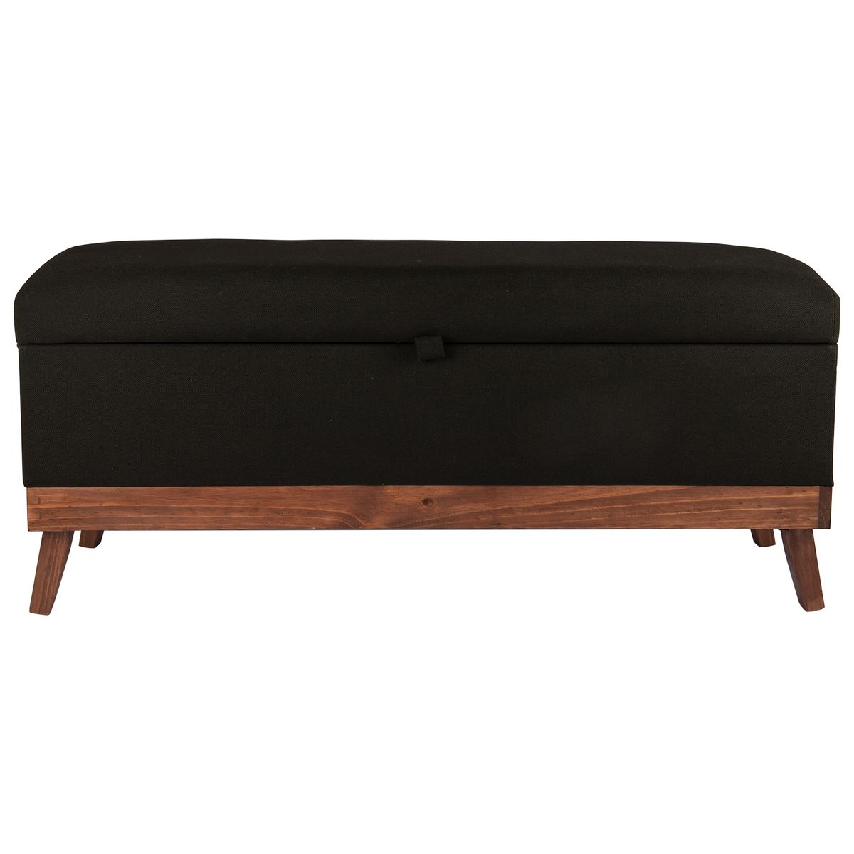 GENERICO - Banqueta con Baúl Incy Negro Delta 120x40x50 cm Máxima Design