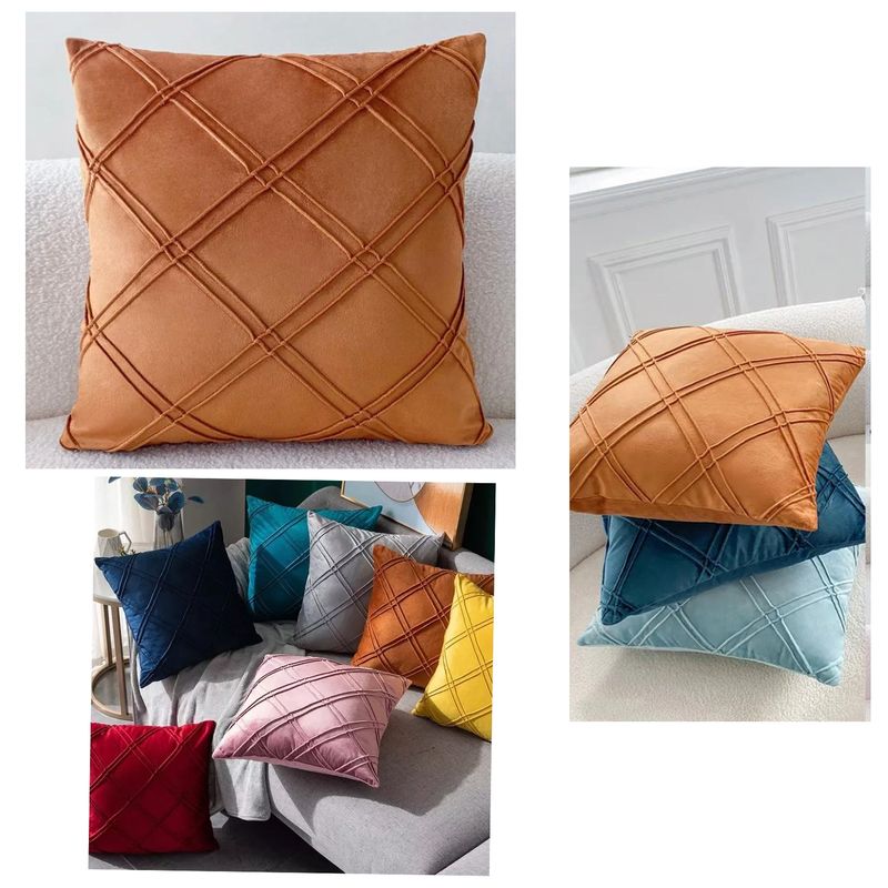 GENERICO - Pack 2 Fundas Decorativas  Diseño Rombo Doble 45x45 cms.