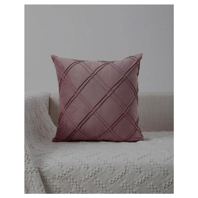 GENERICO - Pack 2 Fundas Decorativas  Diseño Rombo Doble 45x45 cms