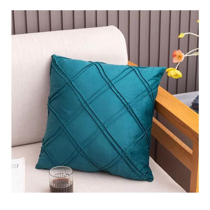 GENERICO - Pack 2 Fundas Decorativas  Diseño Rombo Doble 45x45 cms