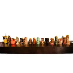 MOOR - Pack 16 Tiki Mugs Polinesia + 6 Destapadores