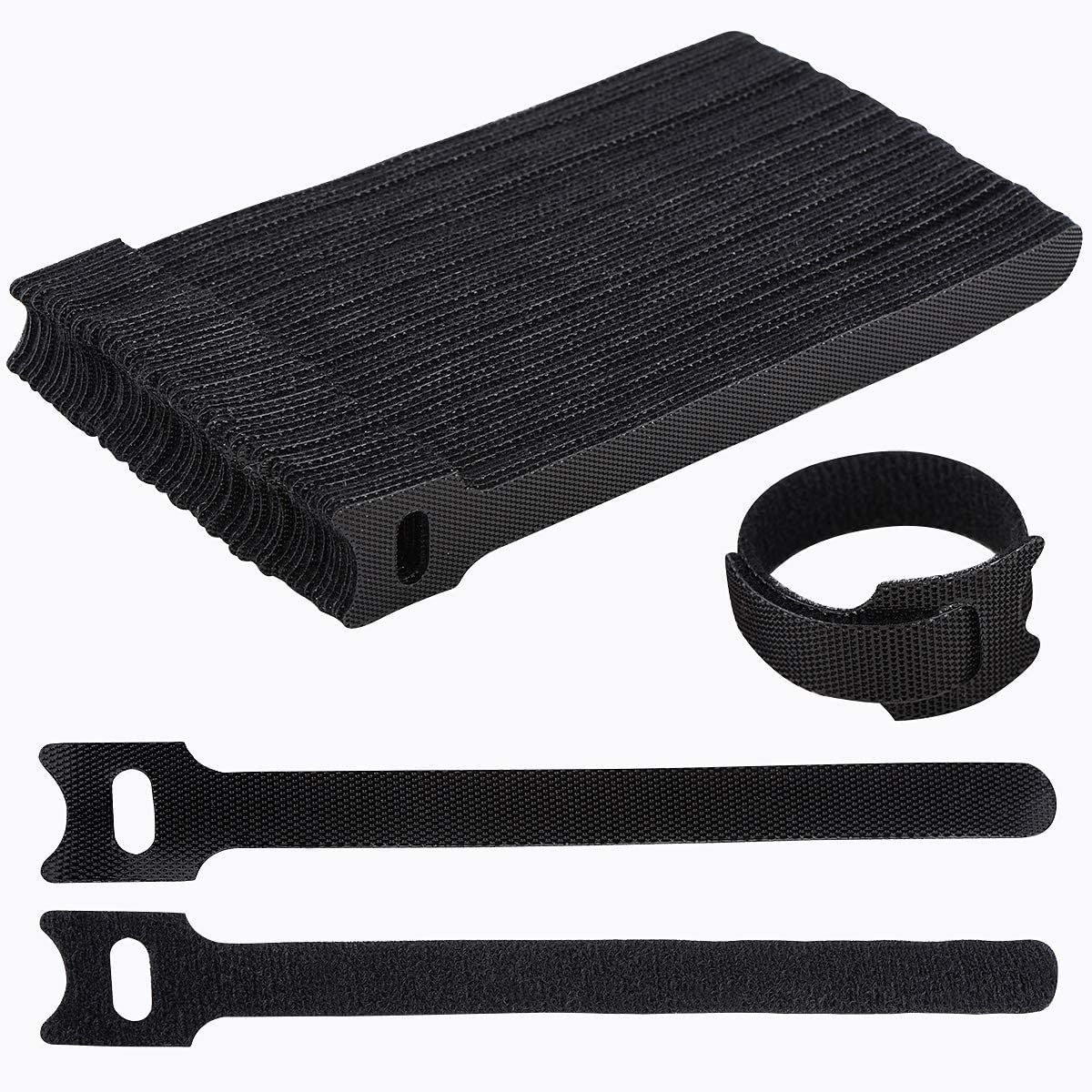 GENERICO - Amarra Cable Velcro Pack 100 Unidades Cinta Amarracable
