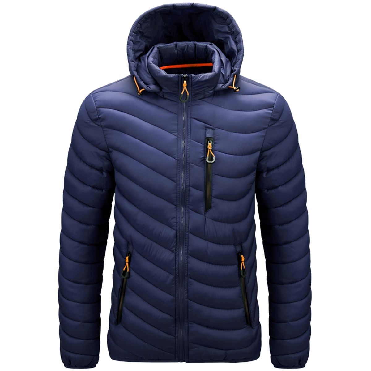 GENERICO - Chaqueta clásica con capucha para hombre.