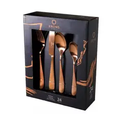 GENERICO - Set de Cuchillería Copper 24 piezas - Acero Inoxidable Anti-Oxidante