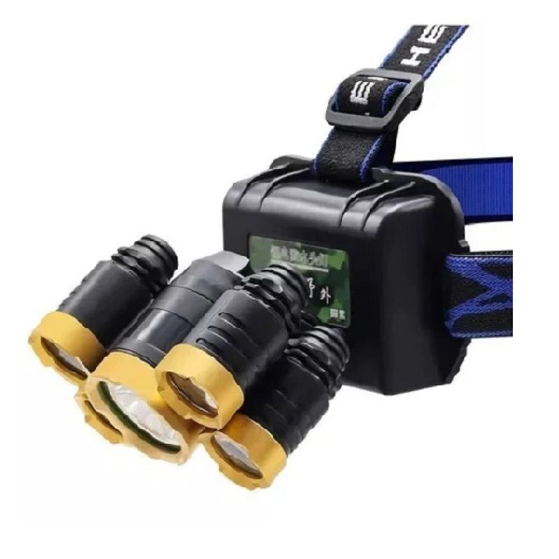 GENERICO - Linterna Led Minero Cabeza Cintillo Usb Led T6 Cree Recarga 003347