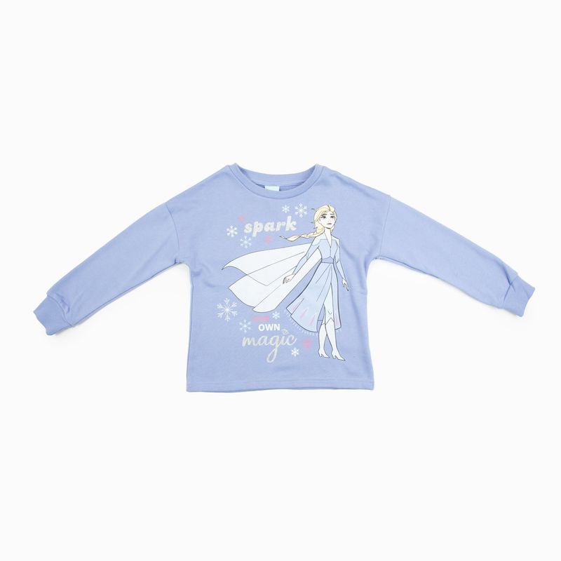 DISNEY - Poleron Niña Frozen Spark Morado Disney