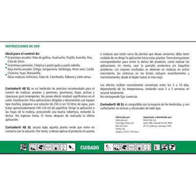 Imagen 2 del producto Mata Maleza Herbicida CORTADOR 500cc CONCENTRADO