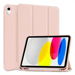 GENERICO - Funda Para iPad 10° Generación 10.9 Con Ranura Lápiz Pencil - Rosa