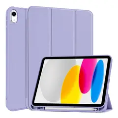 GENERICO - Funda Para iPad 10° Generación 10.9 Con Ranura Lápiz Pencil - Lavanda