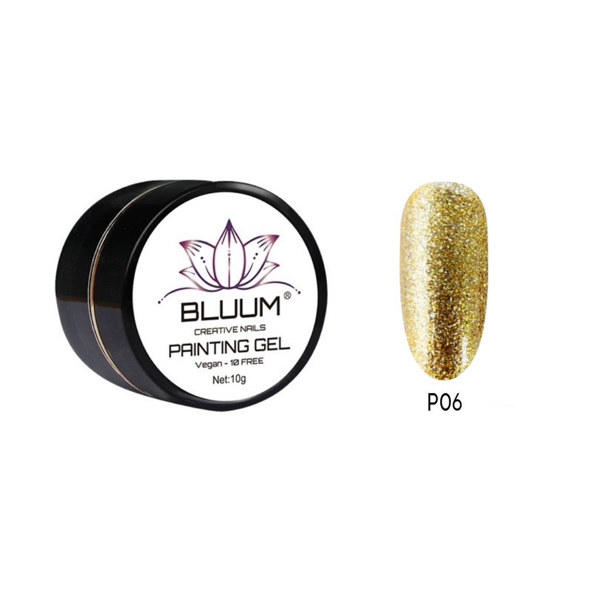 BLUUM - Gel Paint Profesional Bluum 10g Dorado
