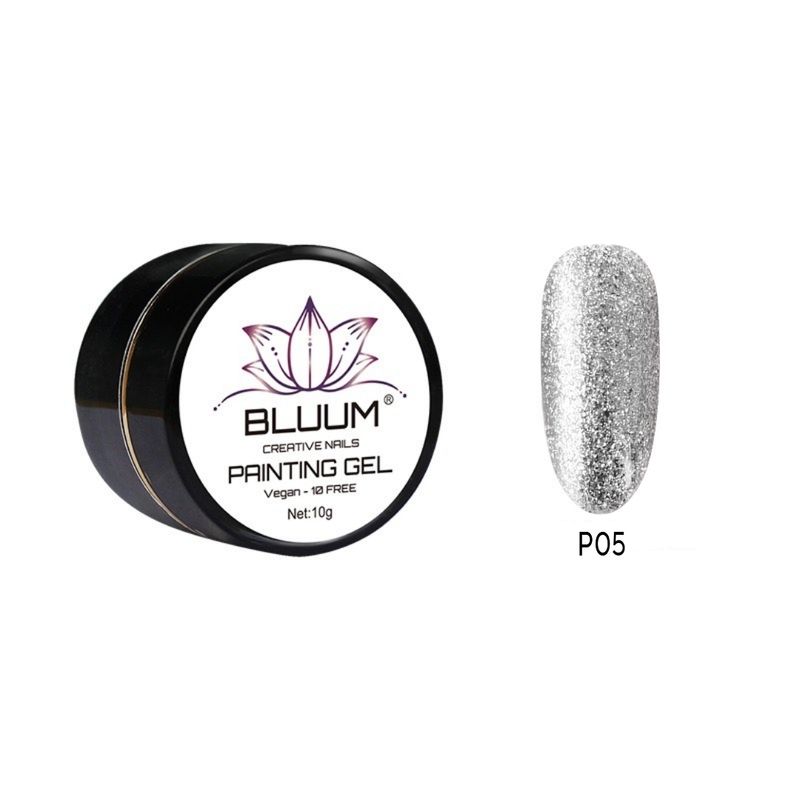 BLUUM - Gel Paint Profesional Bluum 10g Plateado