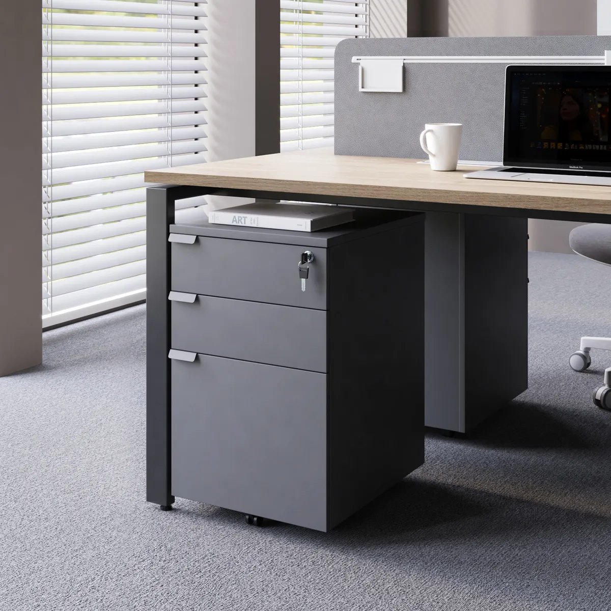 FORM OFFICE - Cajonera Melamina Space BBF Gris Form