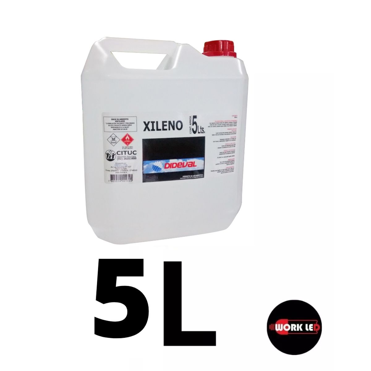 GENERICO - Xileno Solvente 5 Litros Xilol Dideval