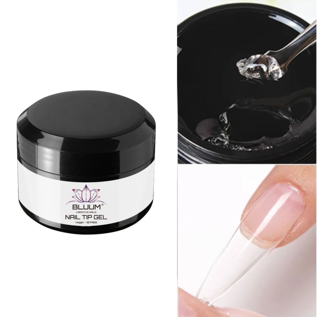 BLUUM - Pegamento Moldeable Para Tips Uñas Soft Gel Bluum 20g