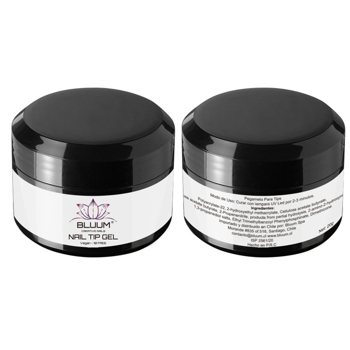 BLUUM - Pegamento Moldeable Para Tips Uñas Soft Gel Bluum 20g