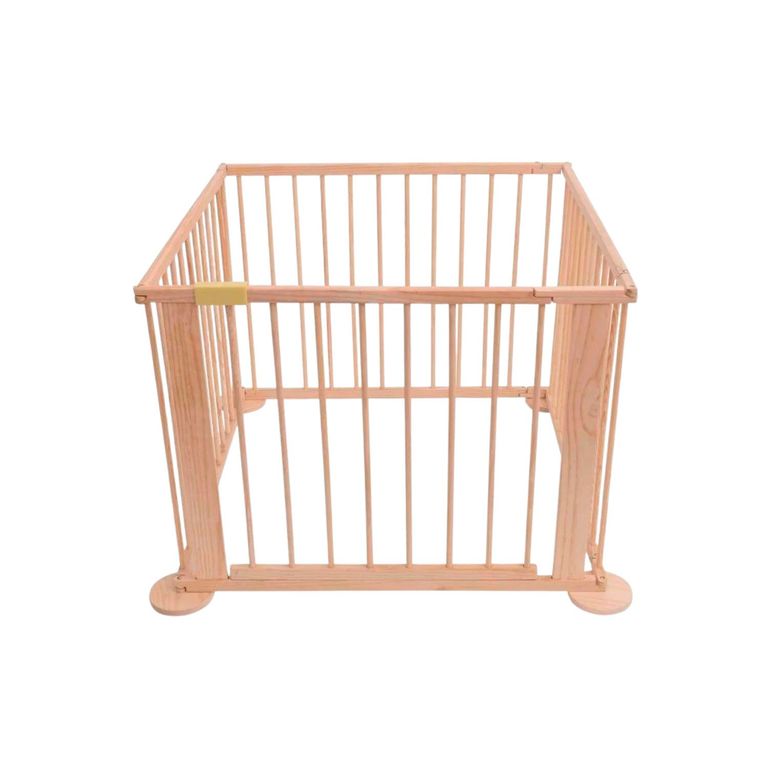 Corral De Madera Natural Para Bebes y Ninos