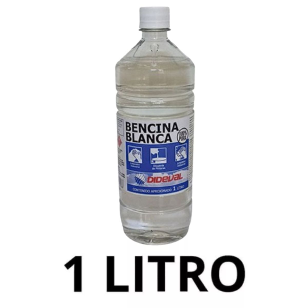 GENERICO - Bencina Blanca 1 Litro Dideval Caja 24 Unidades