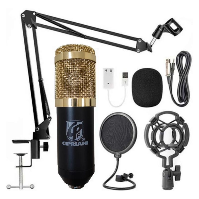 CIPRIANI - Pack para Streaming Cipriani BM-800K Gold - Dorado