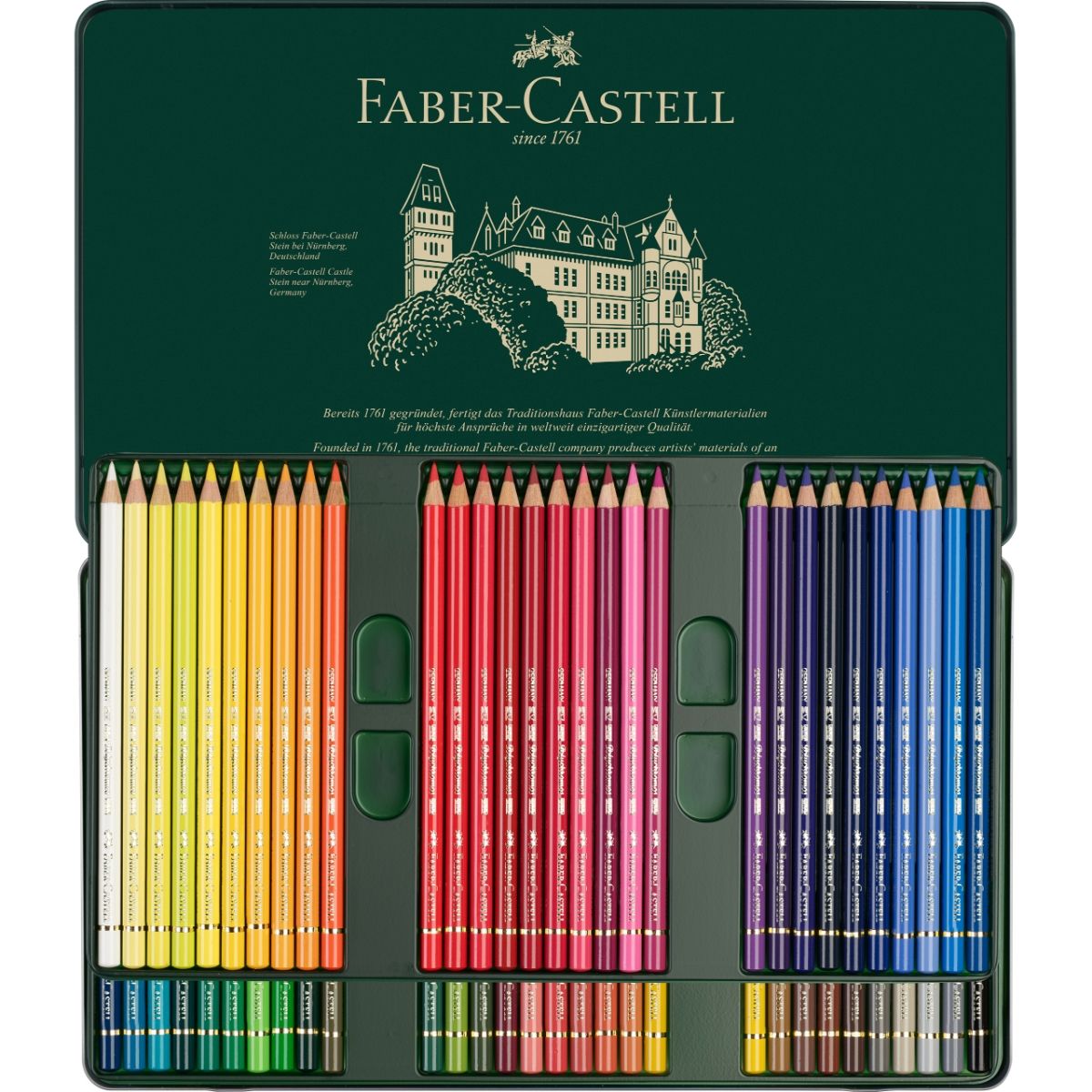FABER-CASTELL - Lápices Colores Polychromos Faber-Castell x60 Colores