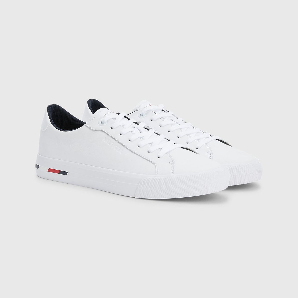 TOMMY HILFIGER - Zapatillas Modern De Cuero Blanco Hombre
