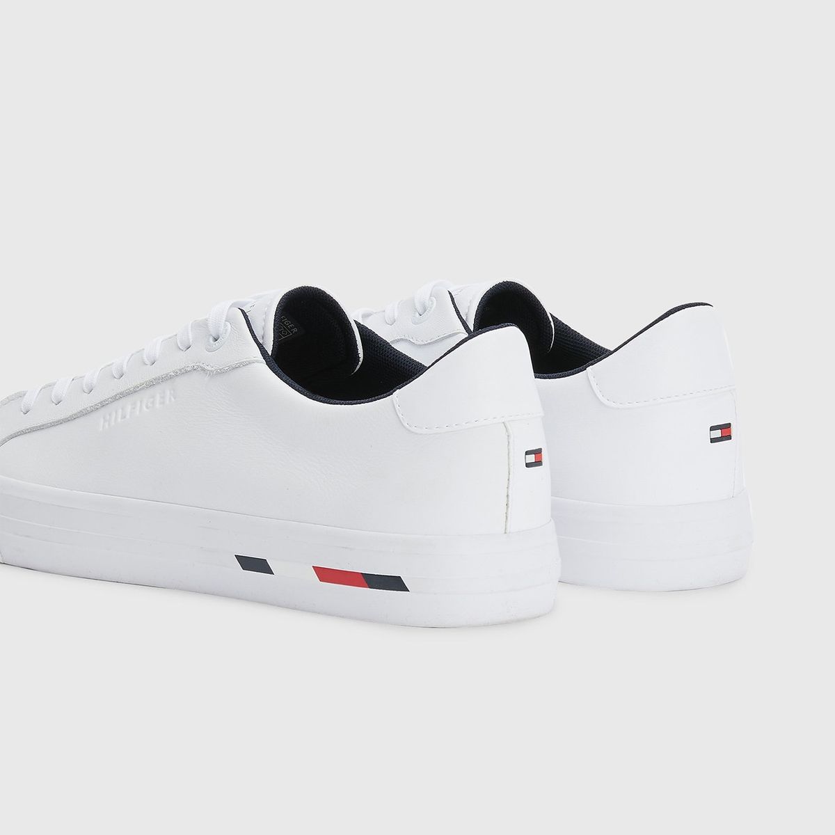 TOMMY HILFIGER - Zapatillas Modern De Cuero Blanco Hombre
