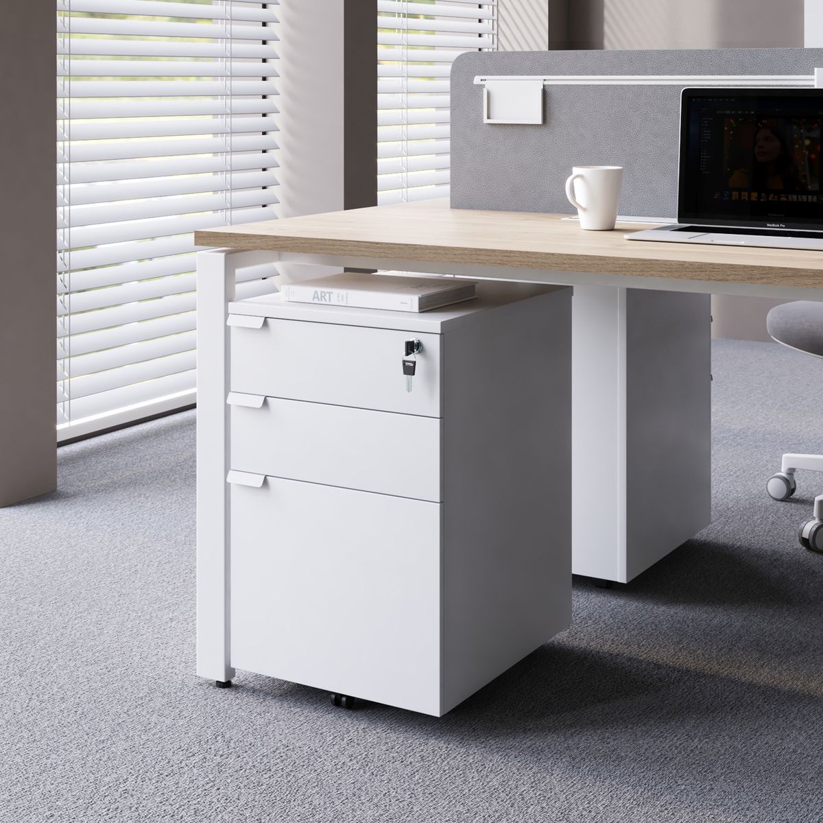 FORM OFFICE - Cajonera Melamina Space BBF Blanco Form