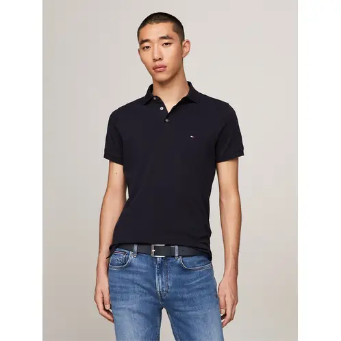 TOMMY HILFIGER - Polo Slim Fit Logo 1985 Azul
