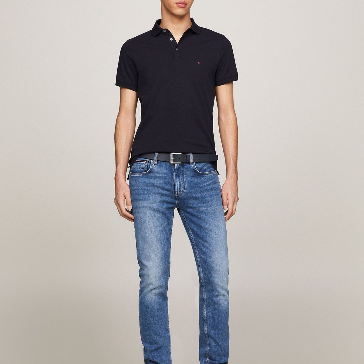 TOMMY HILFIGER - Polo Slim Fit Logo 1985 Azul Tommy Hilfiger