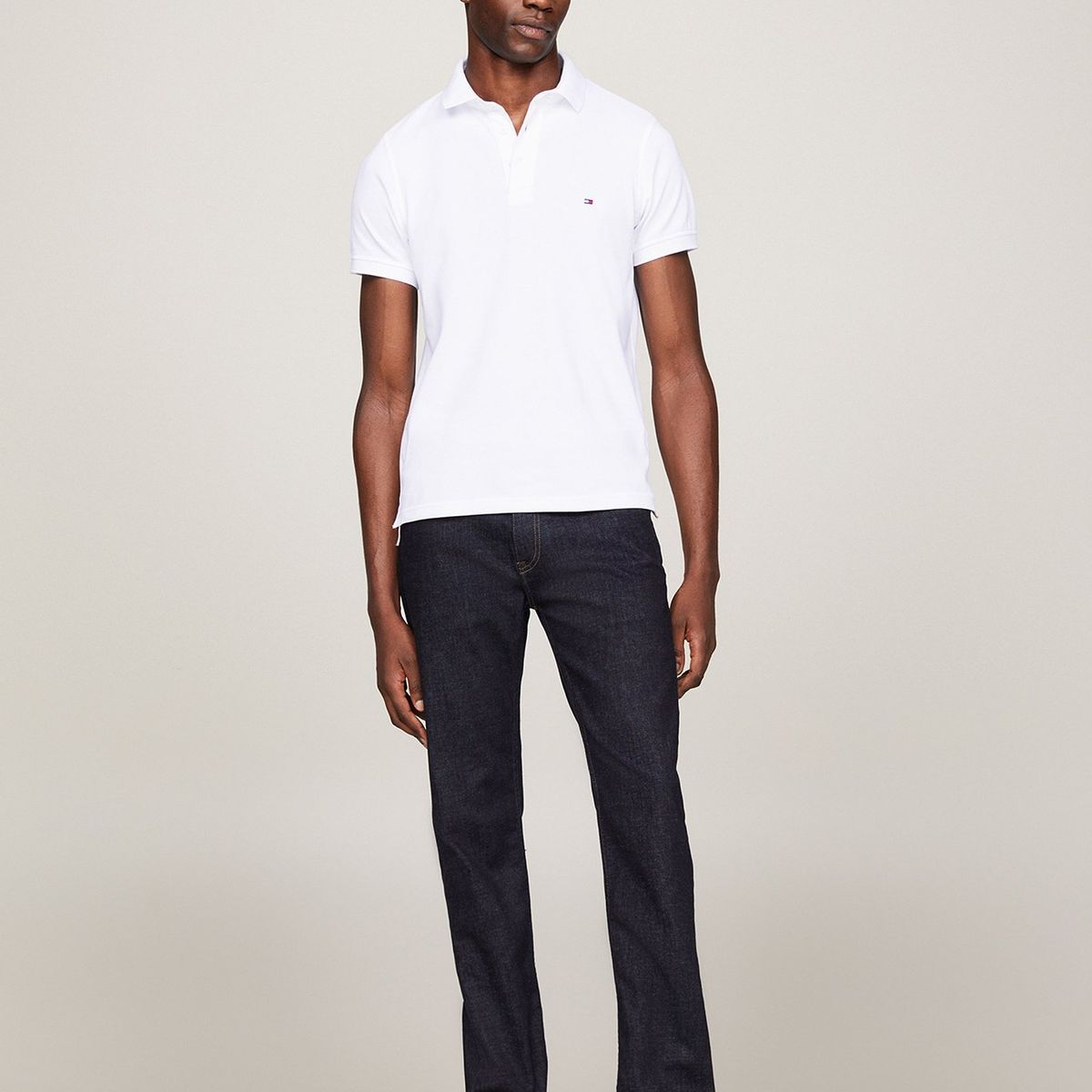 TOMMY HILFIGER - Polo Slim Fit Logo 1985 Blanco Tommy Hilfiger