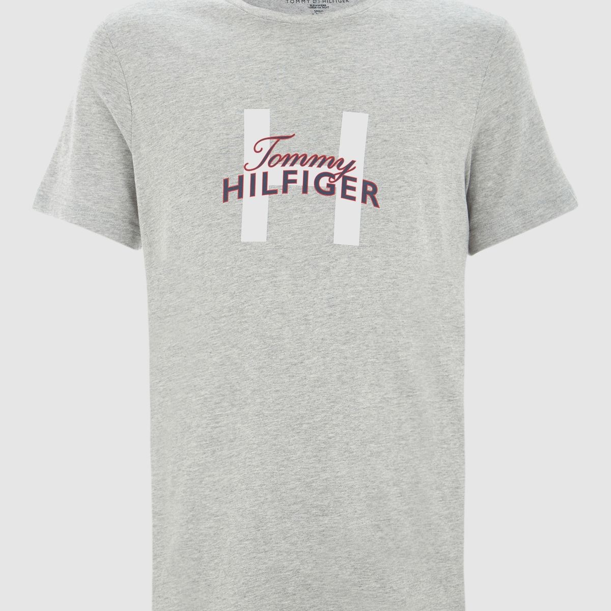 TOMMY HILFIGER - Pijama Manga Corta Classics Logo Gris Tommy Hilfiger