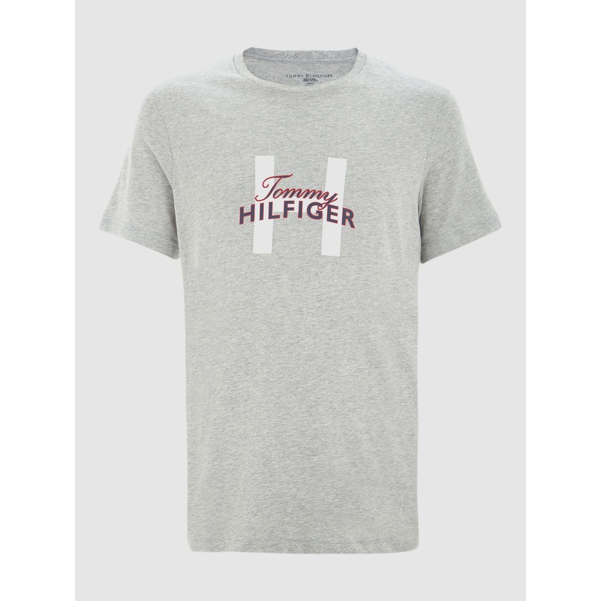 TOMMY HILFIGER - Pijama Manga Corta Classics Logo Gris Tommy Hilfiger