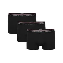 TOMMY HILFIGER - Pack De 3 Calzoncillos Trunk Premium Stretch Negro