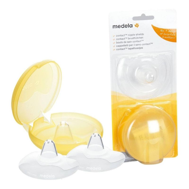 MEDELA - Pezonera De Lactancia Medela Incluye Capsula - Blanco - Talla S 16 mm