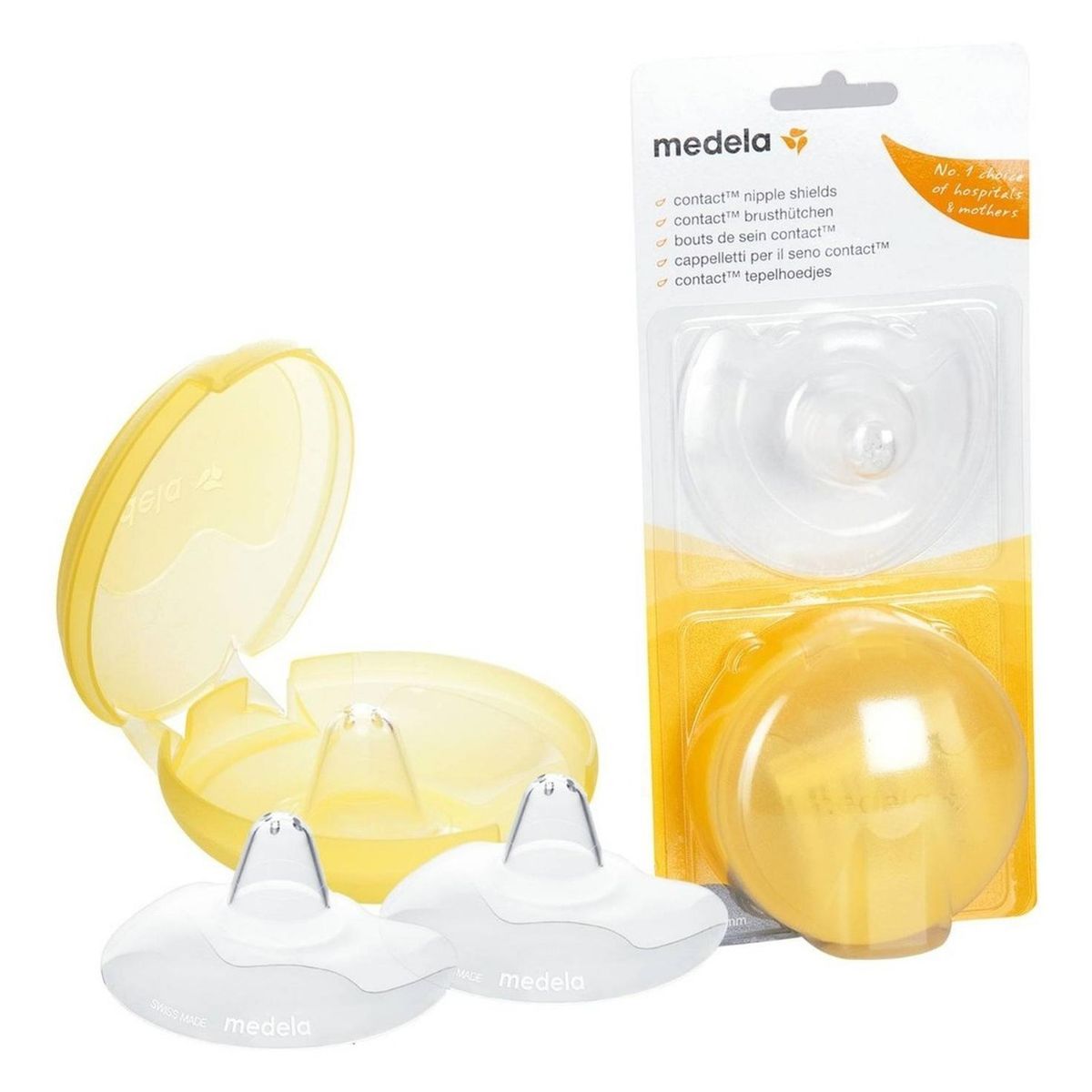 MEDELA - Pezonera De Lactancia Medela Incluye Capsula - Blanco - Talla M 20 mm